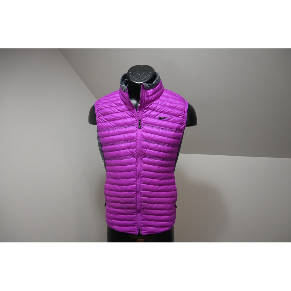 Nike Golf Aeroloft Vest Womens Small Purple Quilted Down Training Athletic
